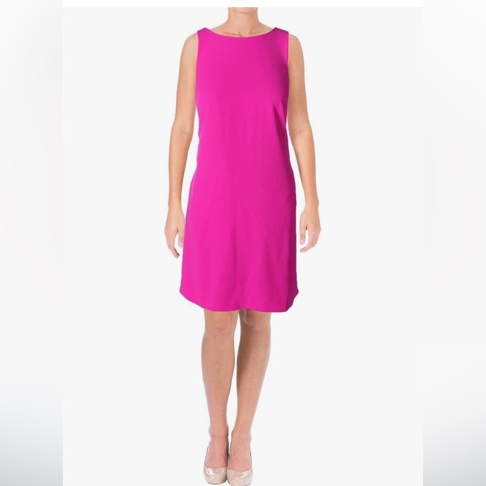 RALPH LAUREN BLUE SLEEVELESS DRESS W/BEAUTIFUL BACK DETAILING(SUPER SEXY) SZ12